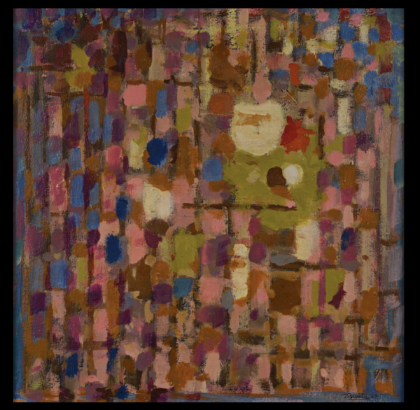 Roger BISSIERE (1886-1964) — Violet-bleu, 1957