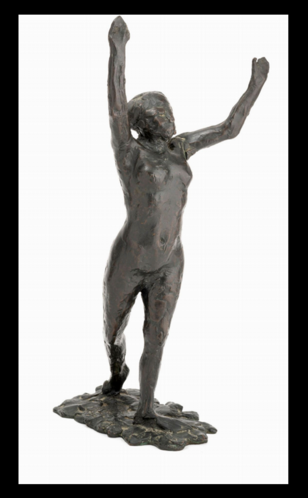 Edgar DEGAS (1834-1917) — Danseuse s'avançant les bras levés, première étude.
