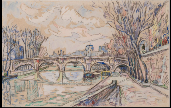 Paul SIGNAC (1863-1935) — Le Pont-Neuf, Paris.