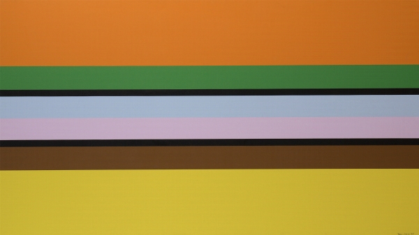 Jean LEGROS (1917-1981) — Toile à bandes, 1975