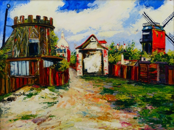 Élisée MACLET (1881-1962) —  La tour du Philosophe et le Moulin de la galette