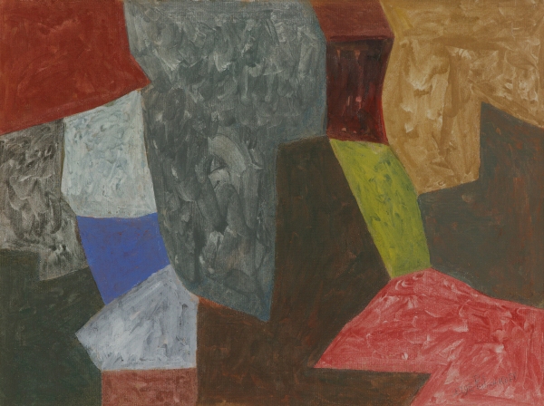 Serge POLIAKOFF (1900-1969) — Composition abstraite, 1956