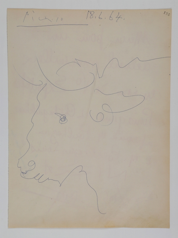Pablo PICASSO (1881-1973) — \"Tête de Taureau\"