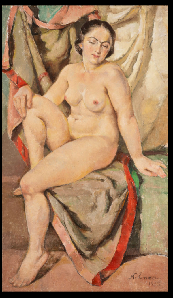 Nicu ENEA (1897-1960) — Nu assis, 1925.