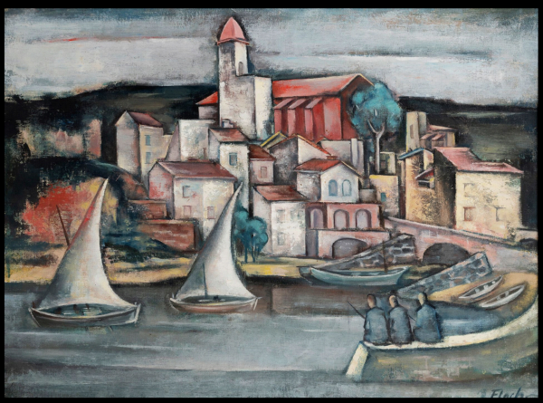 Josef FLOCH (1894/95-1977) — Le port méditerranéen, circa 1927