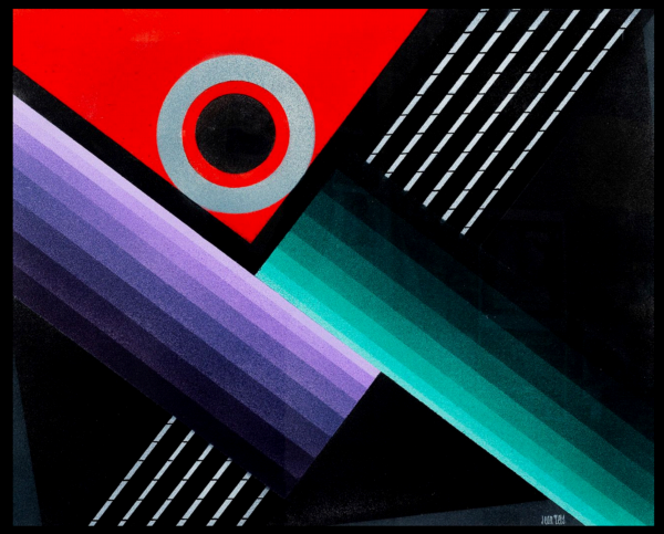 Jean RETS (1910-1998) — Composition abstraite géométrique