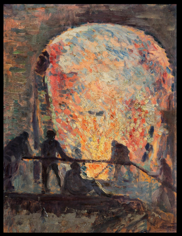 Maximilien LUCE (1858-1941) — L'aciérie, 1898.