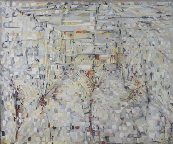 Maria Helena VIEIRA DA SILVA (1908-1992) — Ville Blanche ou Intérieur blanc, 1950