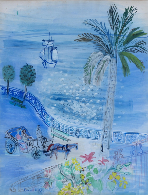 Raoul DUFY (1877-1953) — Nice, vue de l'escalier Lesage, 1927