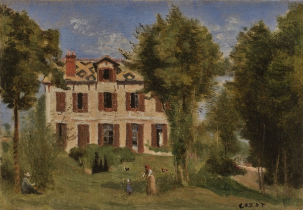 Camille COROT (1796-1875) — La Maison de M. Preschez à Coulommiers, été 1868